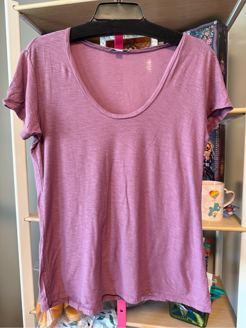 James Perse Scoop Neck Tee – Size 3 (Large)